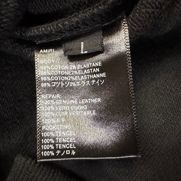 Men’s Amiri Black Bejeweled Sweater Size Large - Picture 3 of 5